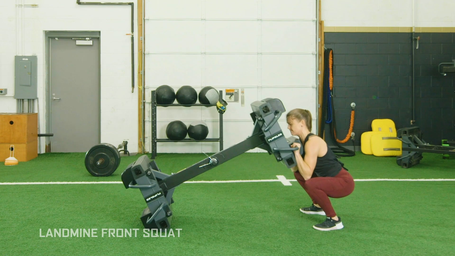 Landmine Front Squats